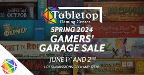 Tabletop Spring 2024 Gamers’ Garage Sale