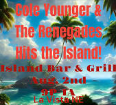 Cole Younger & The Renegades hit the Islands!