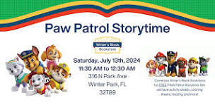 PAW Patrol Story Time and Activities