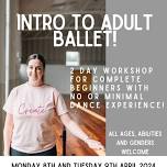 Intro to adult ballet