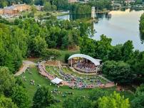 Greenville Jazz Collective Big band at Furman Lakeside amphitheater