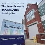 Bookmobile dedication ceremony at Morse Institute Library