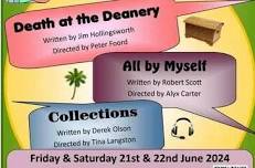 The Three Stages of Comedy. Three Plays and a Cheeseboard Supper at Hutton Village Hall.