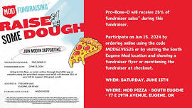 MOD Pizza Fundraiser benefiting Pro-Bone-O!