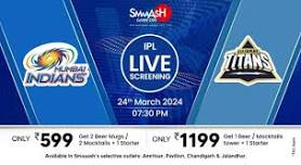 MI vs GT IPL 2024 LIVE SCREENING @SMAAASH - JALANDHAR