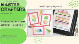 Master Crafters: Washi Tape Spring Decor