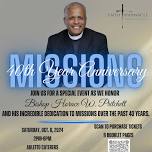 Celebrating 40 years in Missions honoring Bishop Horace W. Pritchett