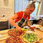 Pizza dinner while learning how to care for your sourdough starter