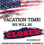 CLOSED FOR VACATIONS