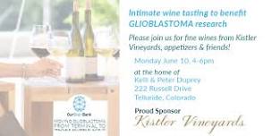 Kistler Vineyards fine wine tasting to benefit OurBrainBank for Glioblastoma