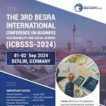 The 3rd BESRA International Conference on Business Sustainability and Social Science (ICBSSS-2024)