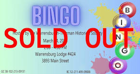 Warrensburgh-Thurman Historical Society Bingo Night