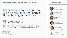 NAR Settlement and Home Financing.