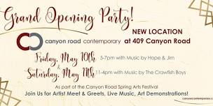 Grand Opening Party & Canyon Road Spring Arts Festival!