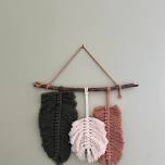 Macrame Feathers Wall Art