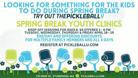 Spring Break Youth Clinics at PickleballU