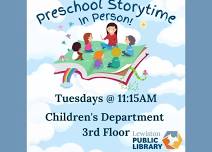 Preschool Storytime