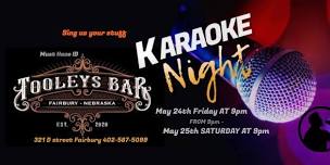 Double Whammy Karaoke weekend @ Tooleys Bar May 24th & 25th