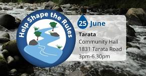 Tarata - come and have a chat about freshwater targets