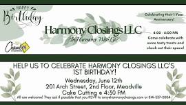 1 Year Celebration Cake Cutting @ Harmony Closings LLC