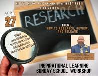 Inspirational Learning/Sunday School Workshop