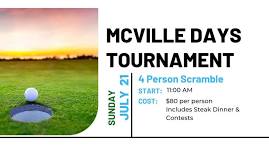 McVille Days Tournament | 4-Person Scramble