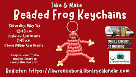 Beaded Frog Keychains