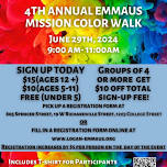 Emmaus Mission Color Walk