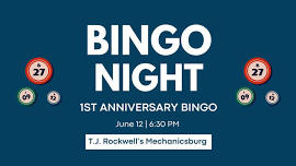 1st Anniversary Bingo - T.J. Rockwell's Mechanicsburg