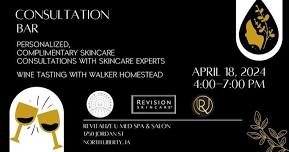 Consultation Bar with Revision Skincare & Walker Homestead