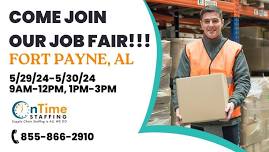 Job fair in Fort Payne, AL! Warehouse Associates needed! Sign on bonus available!!!