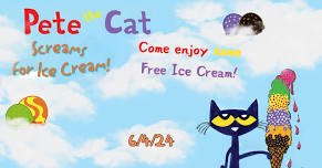 Pete the Cat Screams for Ice Cream Storytime