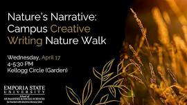 Free Workshop: Nature's Narrative: Campus Creative Writing Nature Walk