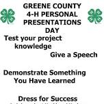 Greene County 4-H Personal Presentations Day