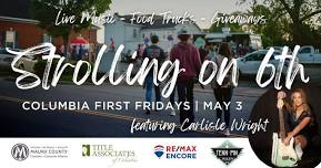 Strolling on 6th at Columbia First Fridays