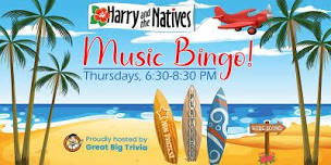 Music Bingo   Harry and the Natives   Authentic Florida Fun   Free to Play ,