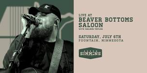 FOUNTAIN, MN - Aaron Simmons at Beaver Bottoms Saloon (with Walker Taylor)