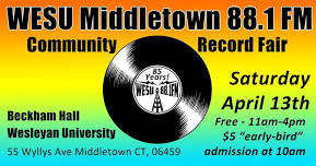 WESU Community Spring Record Fair 4/13/24