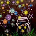 Summer Family Paint Night - Jar of Fireflies