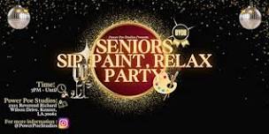 Seniors Sip, Paint, Relax Party