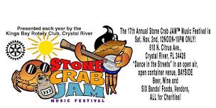 17th STONE CRAB JAM ™️ MUSIC FESTIVAL