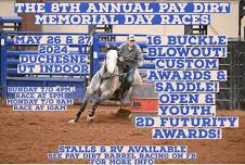 Pay Dirt 8th Annual Memorial Day Barrel Races W/ Bayou BBQ