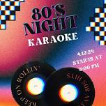 80s night Karaoke