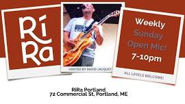 Weekly open mic at RiRa in Portland!