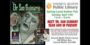 Dr. San Guinary at Council Bluffs Library Author Fair