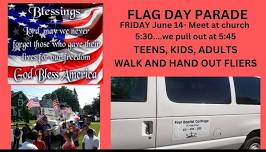 WALK IN THE FLAG DAY PARADE