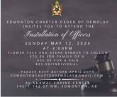 Edmonton Chapter Installation of Officers and Official visit