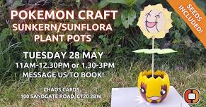 Pokemon Half Term Workshop: Sunkern/Sunflora Plant Pots!