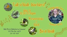 Sundays with Sara- Talk'n'Walk: Warblers!