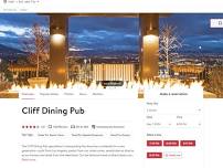 Cliff Dining Pub Patio Dining Lunch with Spectacular Views of the Valley